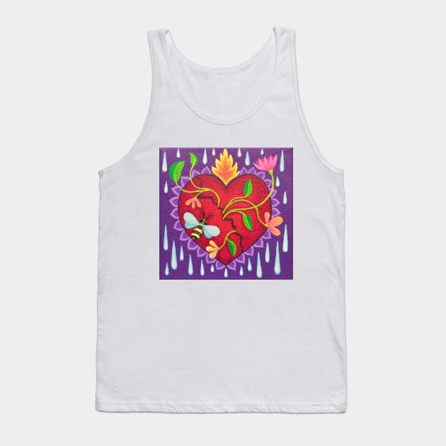 The Flowering Heart Tank Top by SoozieWray